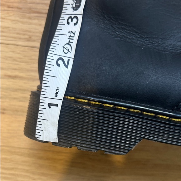 Unisex Dr. Martens Waterproof Black Leather Boots, Size 3 US - Picture 11 of 11